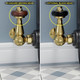 FAR-CR-B-BLACK-HEAD-COMP - Eton Traditional Radiator Valve - Brass (Corner Manual) FAR-CR-B-BLACK-HEAD-COMP - Eton Traditional Radiator Valve - Brass (Corner Manual)